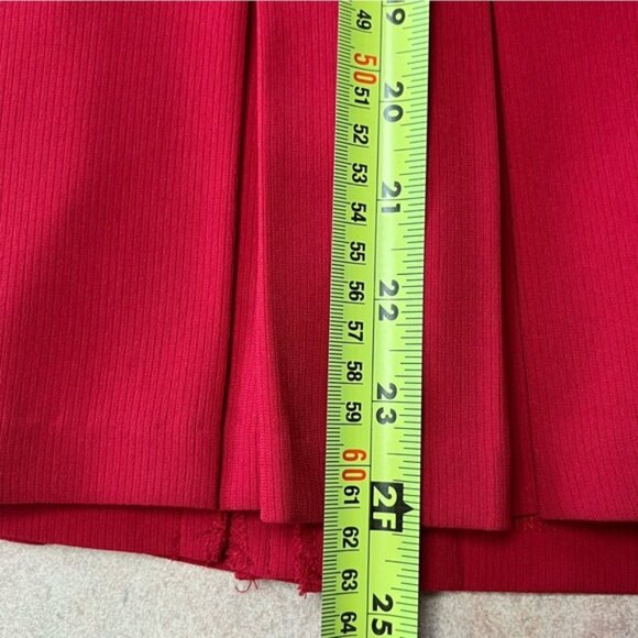 Jones New York Red Lined Pleated Skirt - Picture 11 of 11